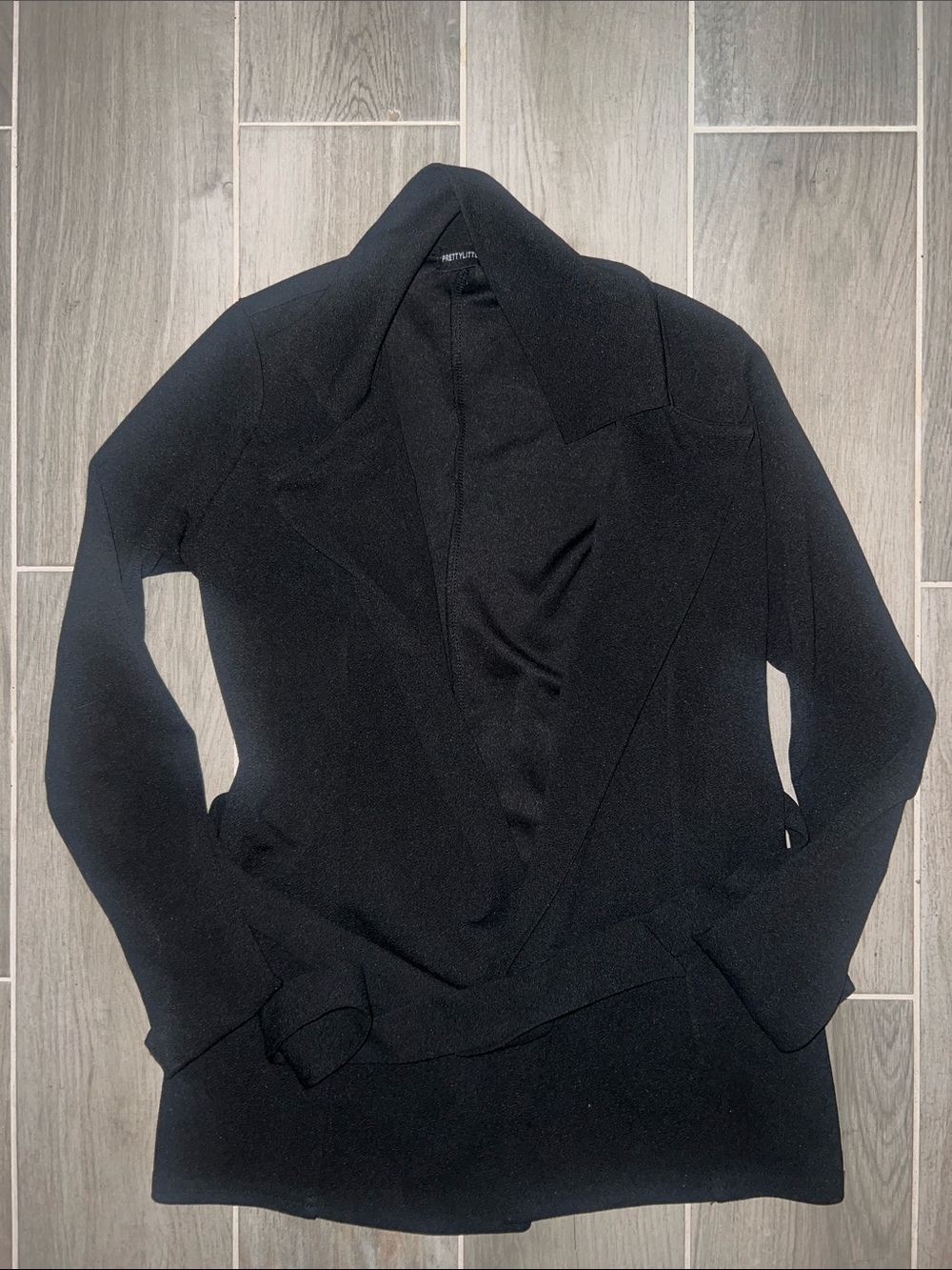 Black Women's Open Front Jacket/Blazer - PrettyLittleThing